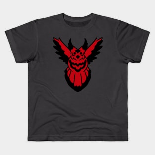 Owl Flying-Red Kids T-Shirt